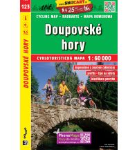 Radkarten Tschechien SHOcart Cycling Map 123 - Doupovske hory 1:60.000 Shocart