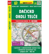 Wanderkarten Tschechien SHOcart Wanderkarte 447, Dačicko, Okolí Telče 1:40.000 Shocart