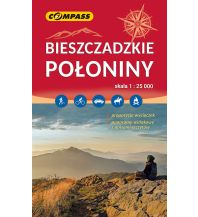 Wanderkarten Polen Compass Polen Mapa Turystyczna, Bieszczadzkie połoniny 1:25.000 Compass Polska