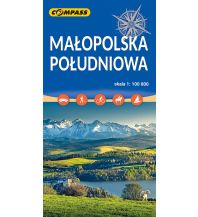 Cycling Maps Poland Compass Polen Mapa turystyczna Małopolska Poludniowa 1:100.000 Compass Polska