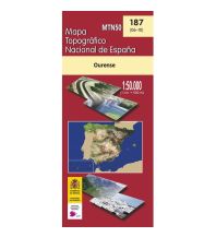 Wanderkarten Spanien CNIG-Karte MTN50 187, Ourense 1:50.000 CNIG