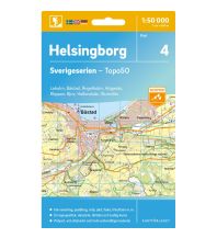 Hiking Maps Scandinavia Sverigeserien-Karte 4, Helsingborg 1:50.000 Norstedts