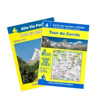Long Distance Hiking Escursionista Guida+Carta Tour du Cervin 1:50.000 L'Escursionista