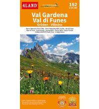 Mountainbike-Touren - Mountainbikekarten 4Land-Karte 182, Gröden, Villnösstal, Seiser Alm 1:25.000 4Land