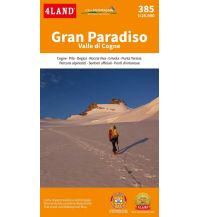 Hiking Maps Italy 4Land-Karte 385, Gran Paradiso 1:25.000 4Land