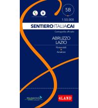 Long Distance Hiking 4Land-Karte SICAI 5b Abruzzo/Abruzzen, Lazio/Latium 1:50.000 4Land