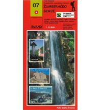 Wanderkarten Kroatien Smand 07 Kroatien - Zumberacko Gorje 1:25.000 Smand